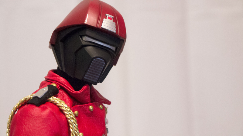Illustration for article titled Cobra's Elite Makes the Miniature Red Leather Jacket Look Good